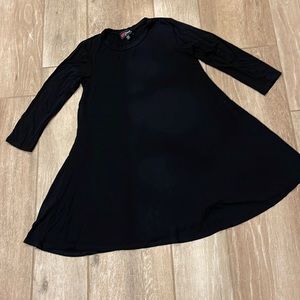 Poof! Black Tunic SMALL Oversized